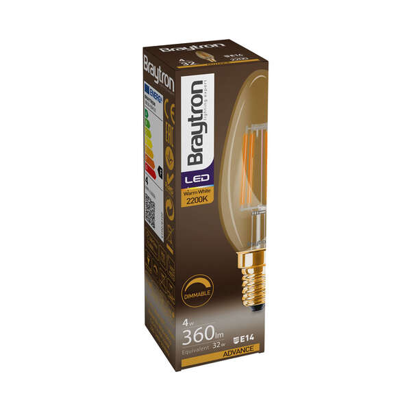 LED sijalica 4W, E14, 2200K dimabilna - Slika 3