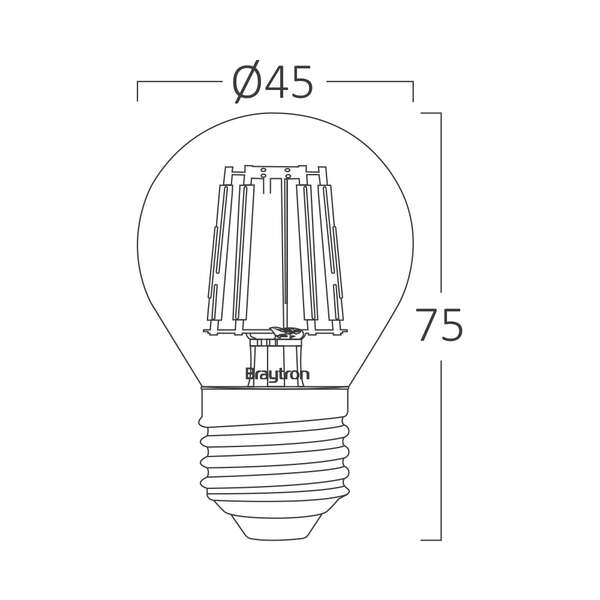 LED sijalica 4W, E14, 2200K - G45 - Slika 4