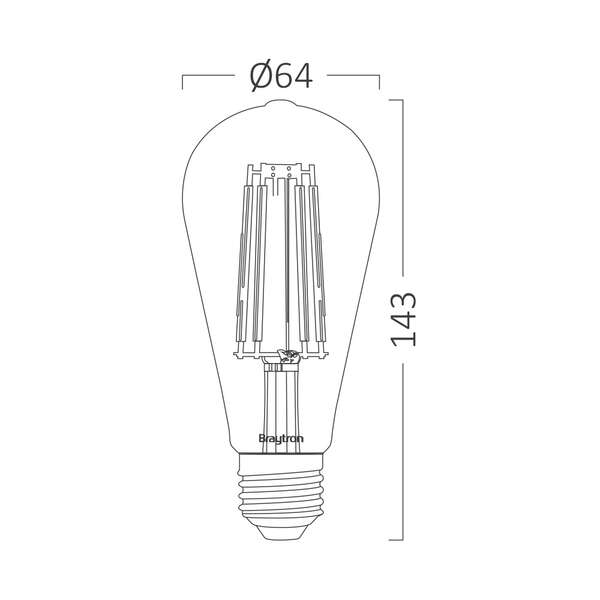 LED sijalica 6W, E27, 2200K - Slika 4
