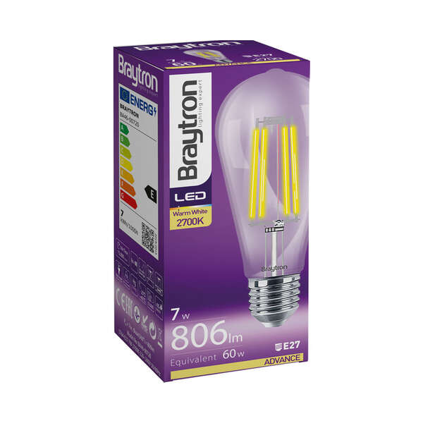 LED sijalica 7W, E27, 2700K - Slika 3