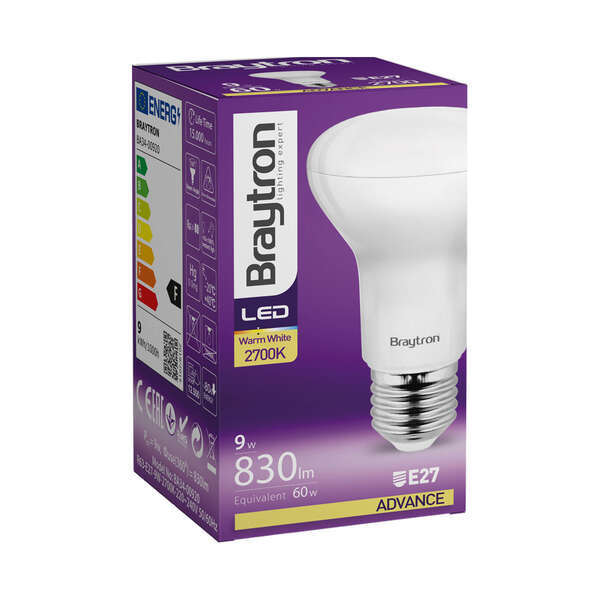 LED sijalica 9W 3000K, E27 - Slika 3