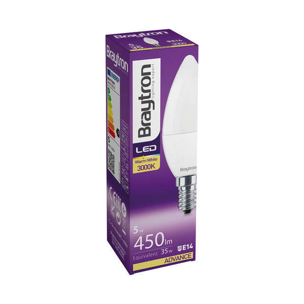 LED sijalica C37, 5W, 6500K E14 - Slika 3