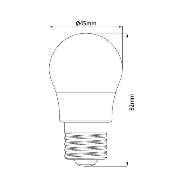 LED sijalica G45, 5W, 3000K E27 - Slika 4