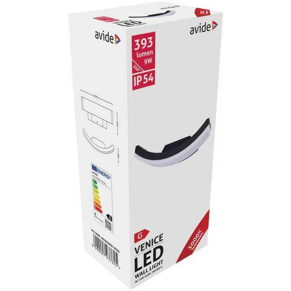LED spoljna zidna lampa 9W WW IP54 - Slika 2