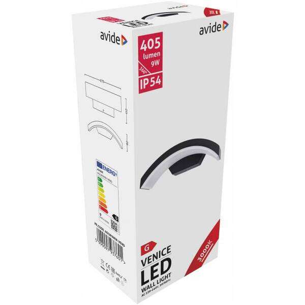 LED spoljna zidna lampa Venice 9W WW IP54 - Slika 2
