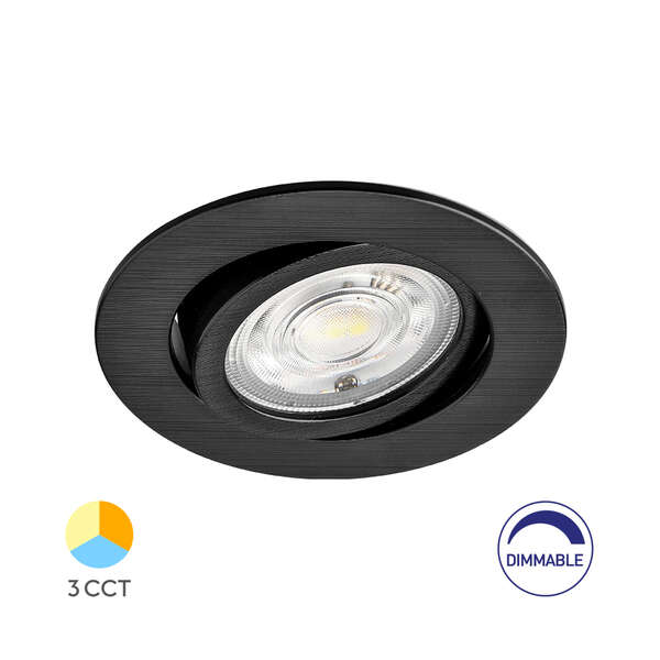 LED spot svetiljka dimabilna 7W, 3U1 crna - Slika 1