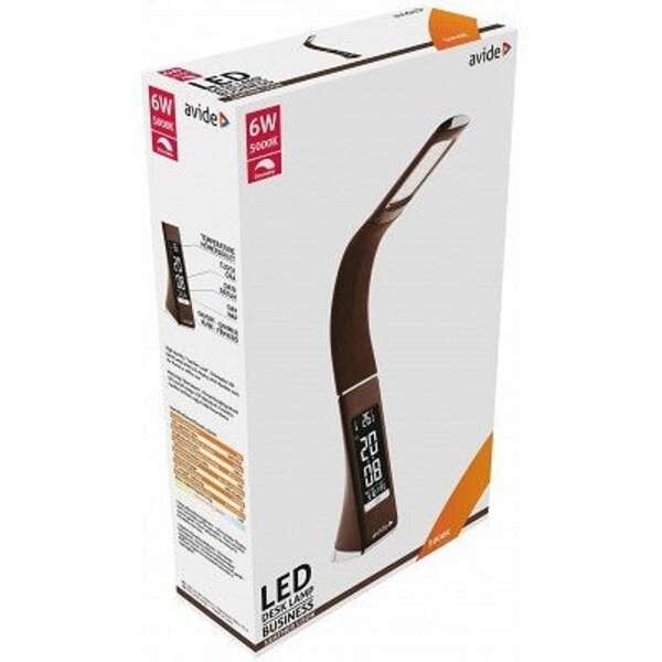 LED stona lampa Business Leather 6W 5000K smeđa Avide - Slika 2
