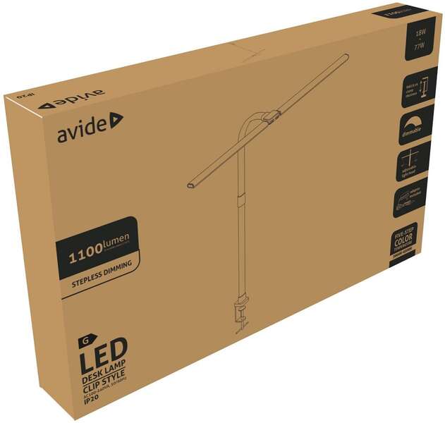 LED stona lampa dvoglavna Clip 18W Avide - Slika 2