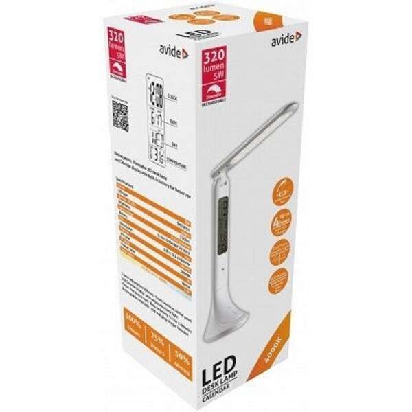 LED stona lampa sa adapterom Calendar 5W 4000K bela Avide - Slika 2