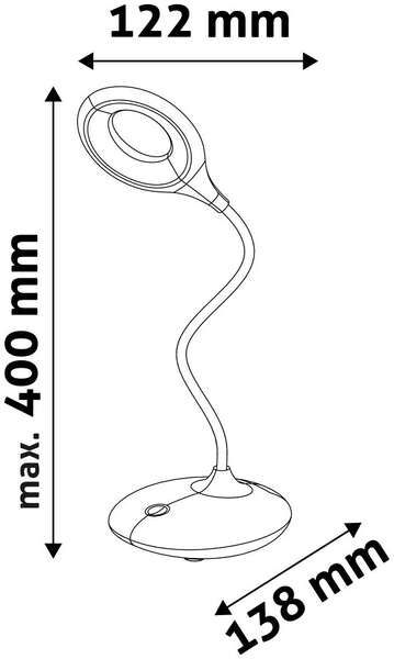 LED stona lampa sa adapterom Minimal 4W 4000K bela Avide - Slika 3