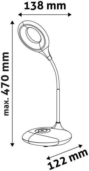 LED stona lampa sa adapterom RGB White 4W 4000K bela Avide - Slika 4