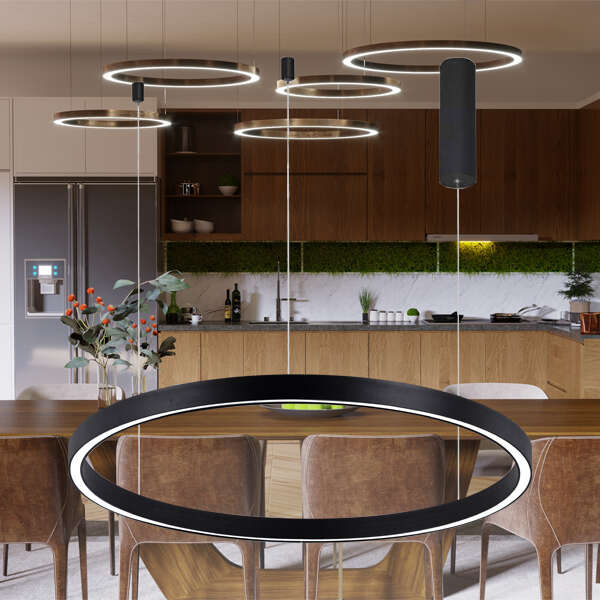 Led visilica, okrugla crna 2540-RND-45W-3IN1 - Slika 2