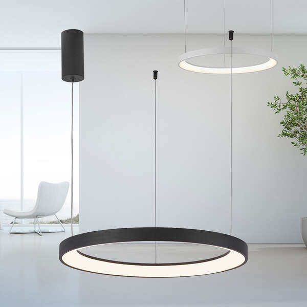 Led visilica okrugla crna 46W-3U1-IP20 - Slika 2