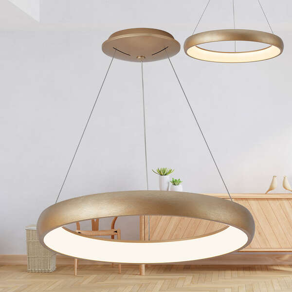 Led visilica okrugla zlatna 46W-3U1-IP20 - Slika 2