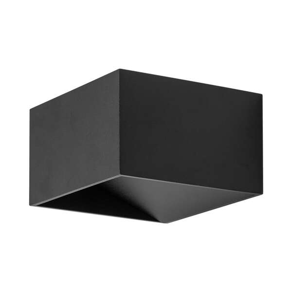 Led zidna svetiljka kvadratna crna 8W 3000K - Slika 1