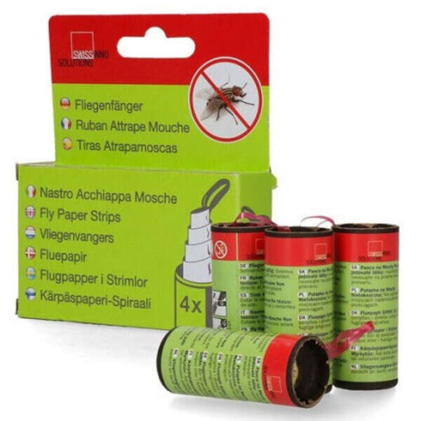 Lepljive trake za muve - muholovka 4kom. SWISSINO SOLUTIONS - Slika 1