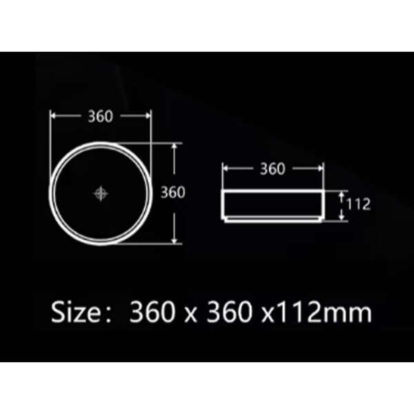 Nadgradni lavabo GLASS gold LINNI - Slika 2