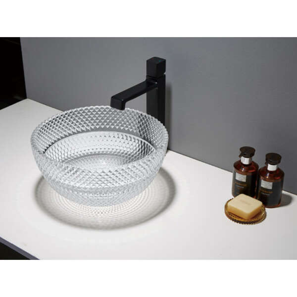 Nadgradni lavabo GLASS providni 01 LINNI - Slika 1