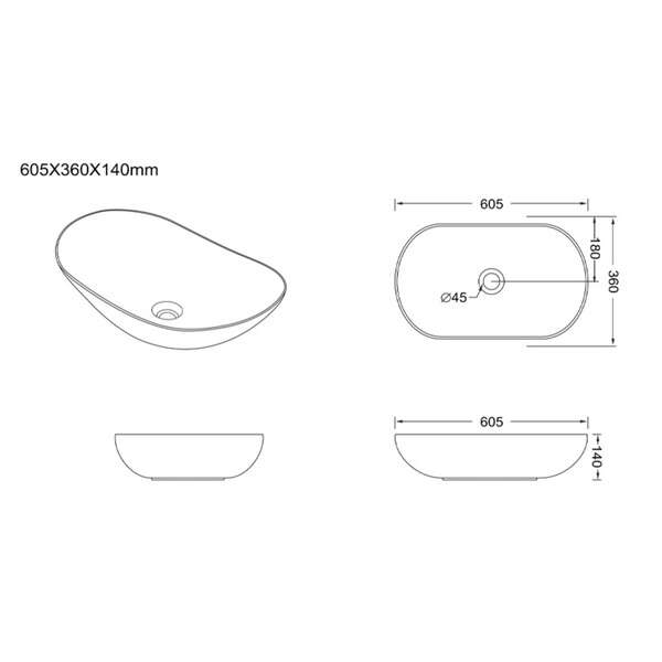 Nadgradni lavabo SEM 01 LINNI - Slika 3