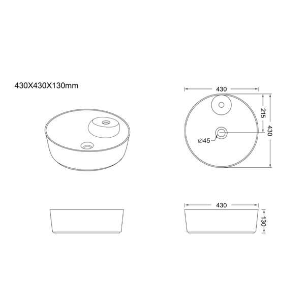 Nadgradni lavabo SOB 02 LINNI - Slika 3