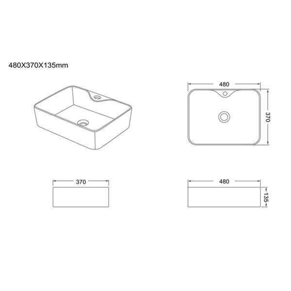 Nadgradni lavabo SPB 01 LINNI - Slika 2