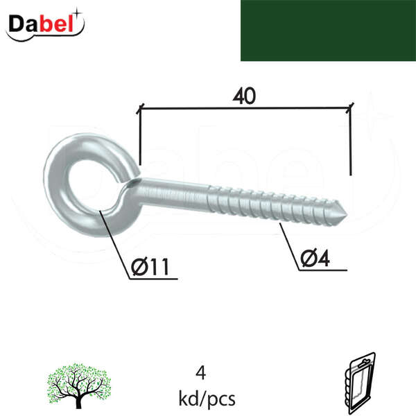 Luster kuka oko-drvo-oko D ZNB 4,0X40/FI11MM (4KOM) XPD - Slika 1