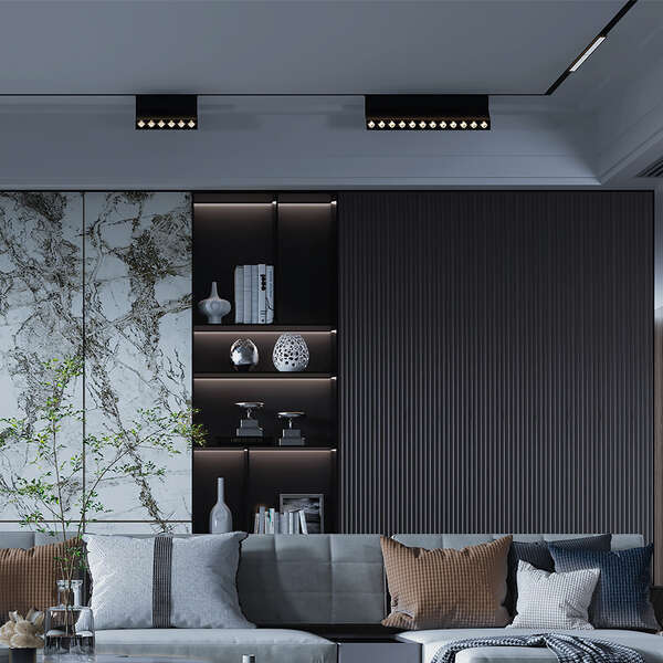 Magnetna linearna svetiljka 12W 3000K crna - Slika 2