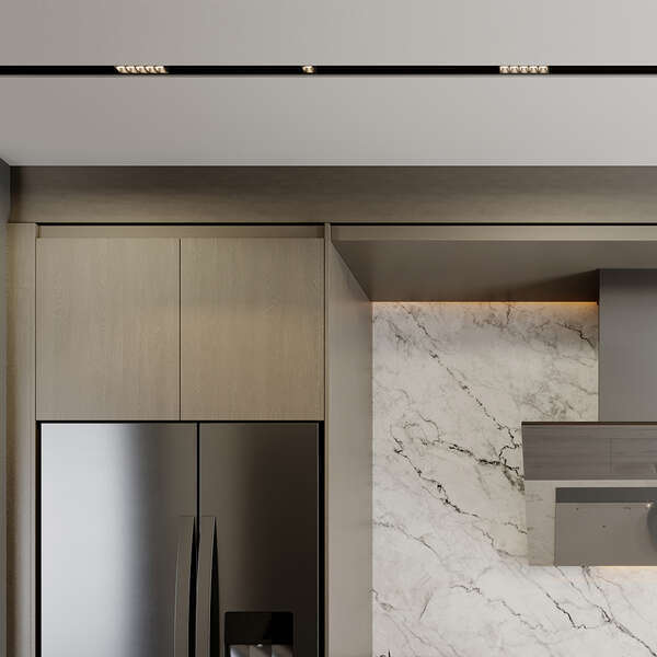 Magnetna linearna svetiljka 12W 3000K crna - Slika 2