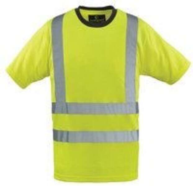 Majica t-shirt visoke vidljivosti s 3 M trakama žuta - Slika 1