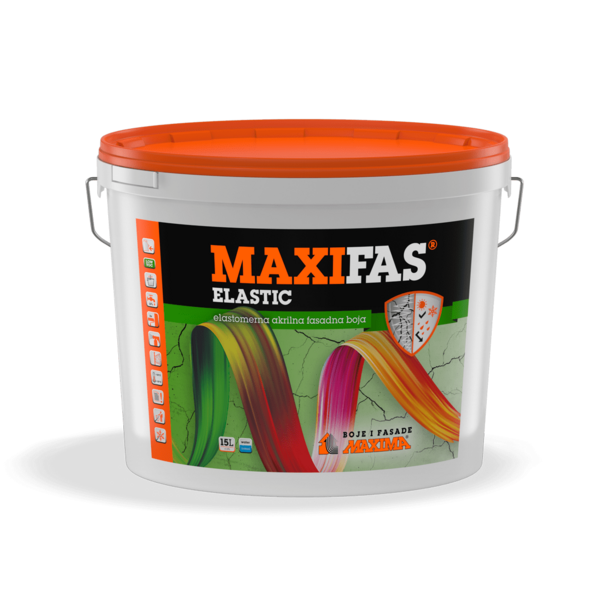 MAXIFAS Elastic elastomerna akrilna fasadna boja 15l - Slika 1