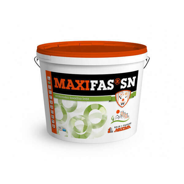 MAXIFAS SN SILIKONSKA fasadna boja 15l - Slika 1
