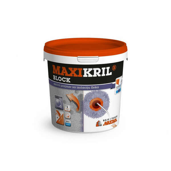 Maxikril BLOCK 1:3 podloga za blokiranje fleka 1l - Slika 1