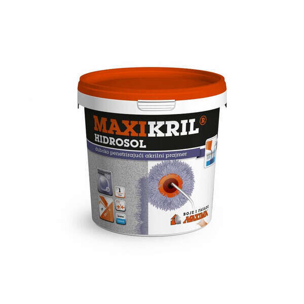 Maxikril HIDROSOL 1:5 dubokopenetrirajući akrilni prajmer 5l - Slika 1