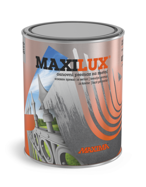 Maxilux osnovna boja za metal na uljanoj bazi 750ml - Crvena - Slika 1