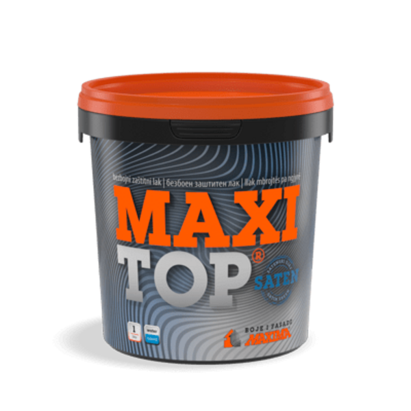 Maxitop bezbojni zaštitni lak za zid na vodenoj bazi- Mat 1l - Slika 1