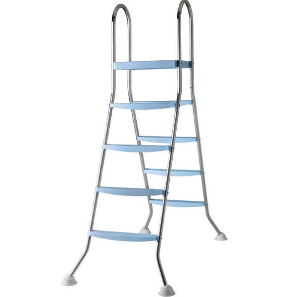 Merdevine nadzemne SP4+4 H1367mm AISI 304 -4step plasticni - Slika 1