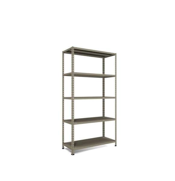 Metalna polica KIT 188 x 100 x 40 cm 5 x 65 kg - siva - Slika 1