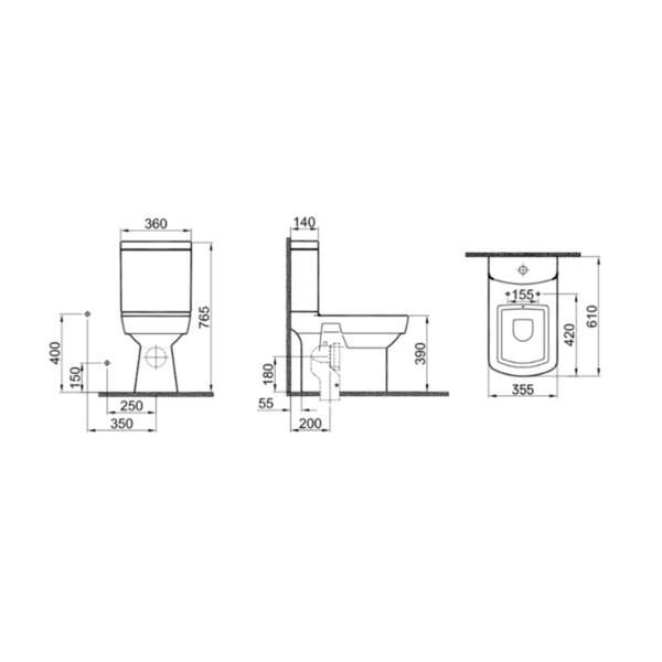 Monoblok CUBE LINNI S/P soft close - Slika 2