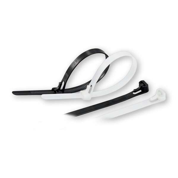 Odveziva kablovska vezica 7.5x370mm 25kom. bela Commel - Slika 1