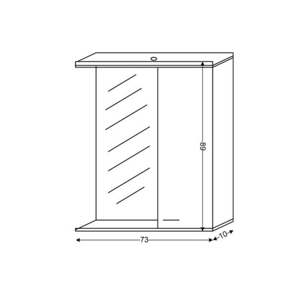 Ogledalo 75 VEGAS LINNI - Slika 2