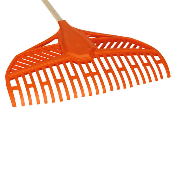 Ojačane grablje za lišće 23 z plastične sa drvenom drškom TRUPER - Slika 2