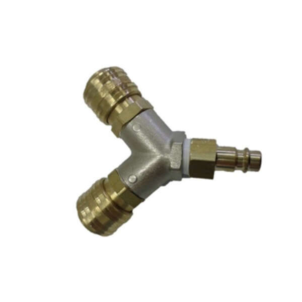 Omega Air dupla brza spojka DN 7.2 mesing sa konektorom 3/8" - Slika 1