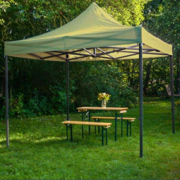 Paviljon  baštenski sklopivi 3x3m Bež - Slika 1