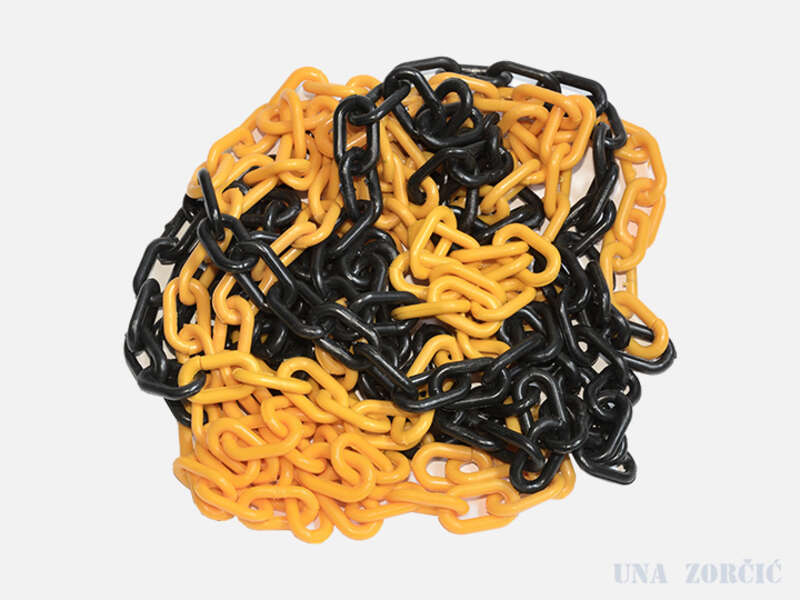 Plastični lanci / Žuto crni - Slika 1