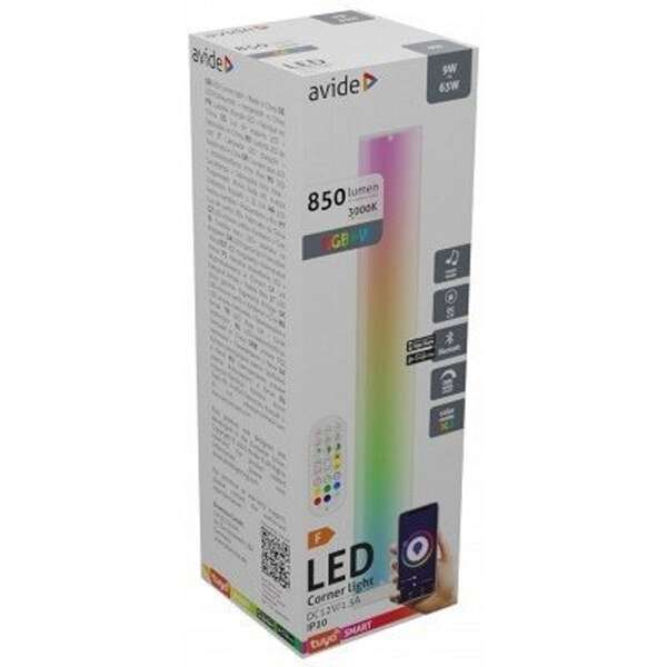 Podna lampa RGB sa senzorom muzike i daljinskim 9W Avide - Slika 2