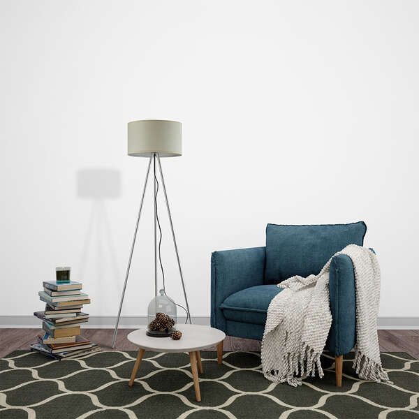 Podna lampa siva 1H-1xE27 - Slika 2