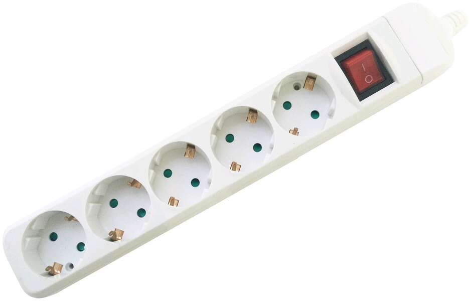 Podsklop sa prekidačem 5 mesta 3680W IP20 Entac - Slika 1