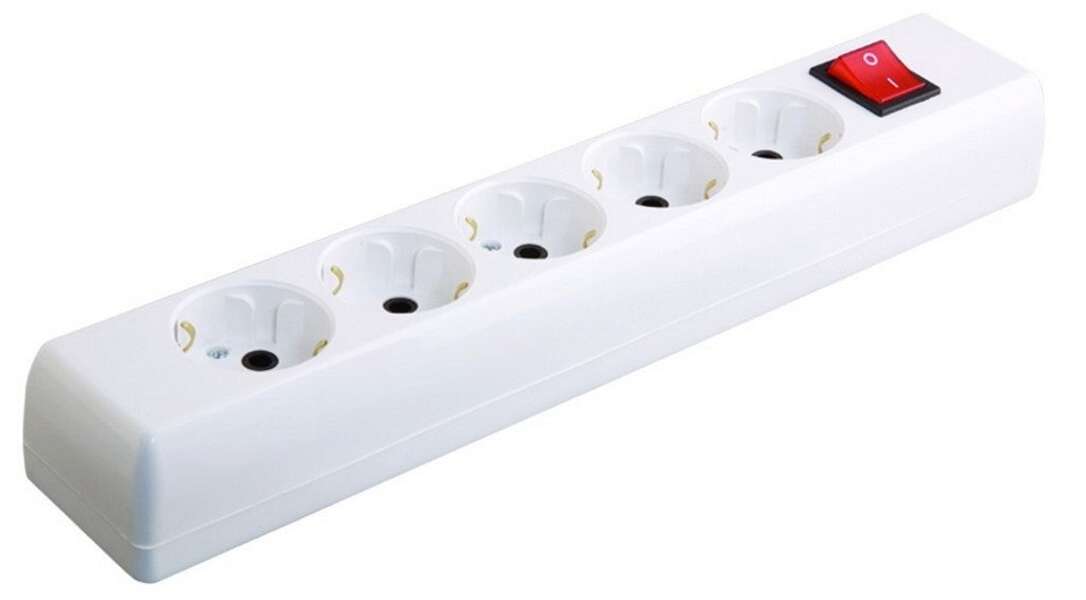 Podsklop sa prekidačem 5 mesta beli Tehnoelektro - Slika 1