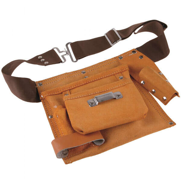 Pojas za alat kožni - 6 elemenata LEVIOR - Slika 1