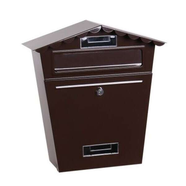 Poštansko sanduče braon 29x36x11cm Levior - Slika 1